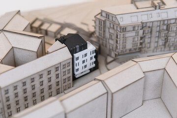 Architectural detailed layout of the future residential quarter.