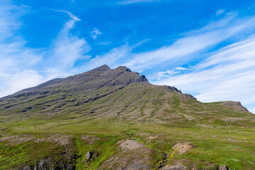 Mountain Bulandstindur in Berufjordur in Iceland