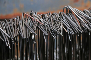 The wires were stacked together.