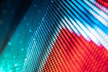 CloseUp LED blurred screen. LED soft focus background. abstract background ideal for design.