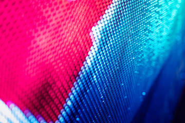 CloseUp LED blurred screen. LED soft focus background. abstract background ideal for design.