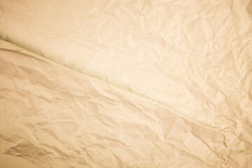 Vintage old crumpled paper texture background. crush paper so that it becomes creased and wrinkled.