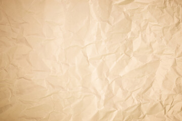 Vintage old crumpled paper texture background. crush paper so that it becomes creased and wrinkled.