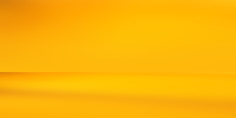 orange, yellow empty room studio gradient used for background and display your product