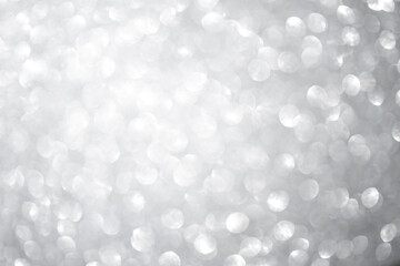 white blur abstract background. bokeh christmas blurred beautiful shiny Christmas lights