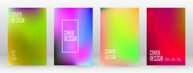 Fototapeta premium Pastel Soft. Rainbow Gradient Set Color Background