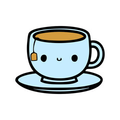 cute cup of tea illustration