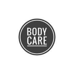 Illustration about love your body, body care, self care, self love. Lettering, Quote Sign for Beauty Products Packaging/Print Design.