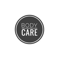 Illustration about love your body, body care, self care, self love. Lettering, Quote Sign for Beauty Products Packaging/Print Design.