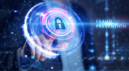 Cyber security data protection business technology privacy concept. Fraud prevention