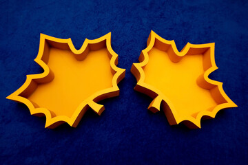 foam box from pepoplast, extruded polystyrene foam for edible bouquets. orange leaves. gift wrapping.