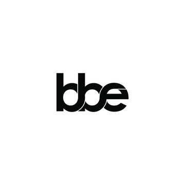 bbe letter original monogram logo design