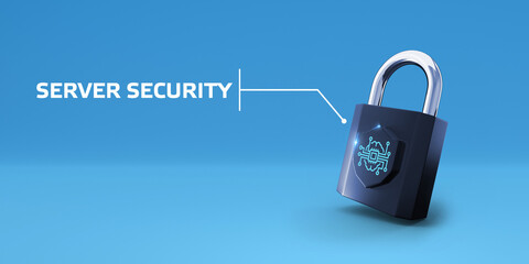 Cyber security data protection business technology privacy concept. Server security