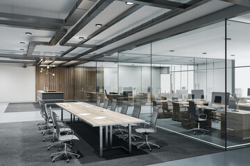 Contemporary conference loft room