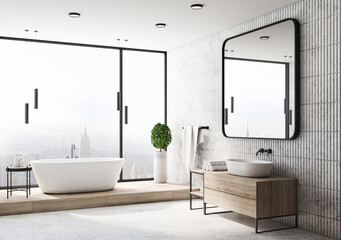 Modern bathroom interior