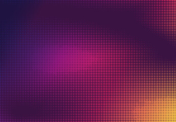 Abstract futuristic halftone design of tech color style artwork on purple background. illustration vector eps10