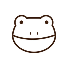 cute little toad kawaii animal line style