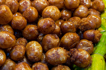 Group of small Northeastern Thai Issan sausages