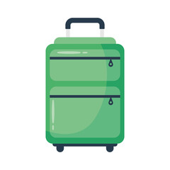 travel suitcase flat style icon