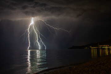 lightning in the sea