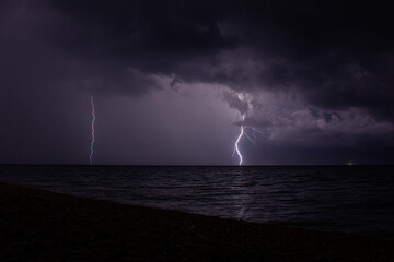 lightning in the sea