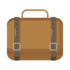 travel suitcase flat style icon