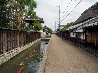 五個荘の金堂の町並み