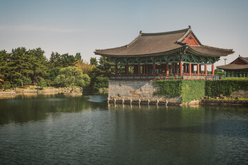 Fototapeta na wymiar Donggung Palace and Wolji Pond