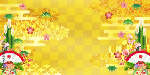 初売り 和柄 金 背景 Wall Mural Wallpaper Murals J Boy 初売り 和柄 金 背景 Wall Mural Wallpaper Murals J Boy