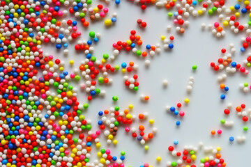 close up of colorful sparkling sugar background