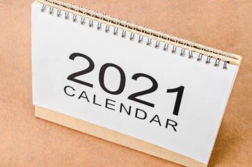 Calendar desk 2021 for organizer to plan and reminder.