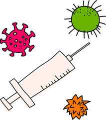 cute virus preventive vaccine injection