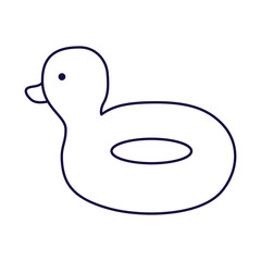 float ducky beach line style icon