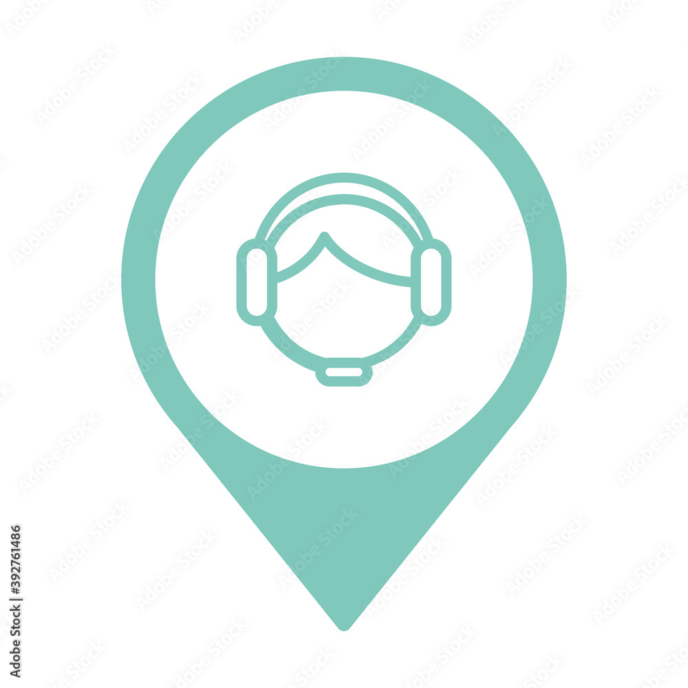 Poster support service agent in pin location
