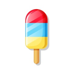 Popsicle vector isolated on white background
