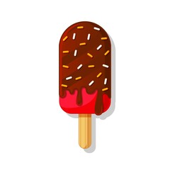 Popsicle vector isolated on white background
