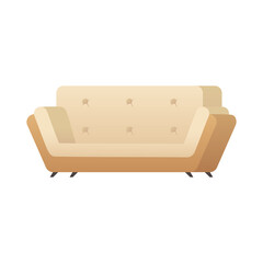 sofa double forniture house isolated icon