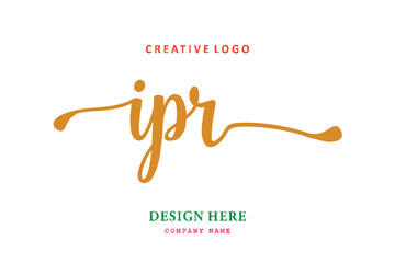 IPR lettering logo is simple, easy to understand and authoritative
