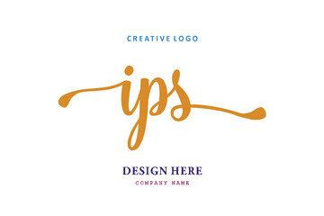 IPS lettering logo is simple, easy to understand and authoritative
