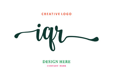 IQR lettering logo is simple, easy to understand and authoritative