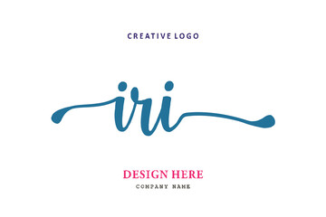 IRI lettering logo is simple, easy to understand and authoritative