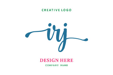 IRJ lettering logo is simple, easy to understand and authoritative