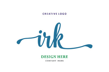 IRK lettering logo is simple, easy to understand and authoritative