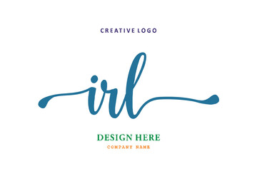 IRL lettering logo is simple, easy to understand and authoritative