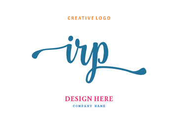 IRP lettering logo is simple, easy to understand and authoritative