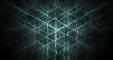 mystery hexagonal background design with blue light.