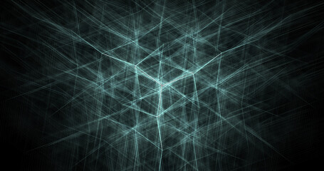 mystery hexagonal background design with blue light.
