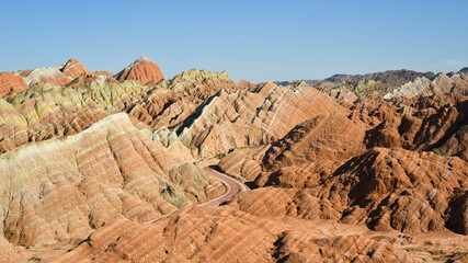 Rainbow Mountain at Zhangyi, China