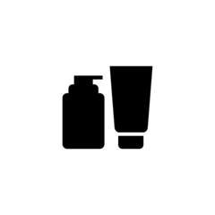 Product Icon in black flat glyph, filled style isolated on white background