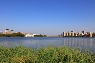 Waterfront City Architectural Scenery, Luannan County, Hebei Province, China